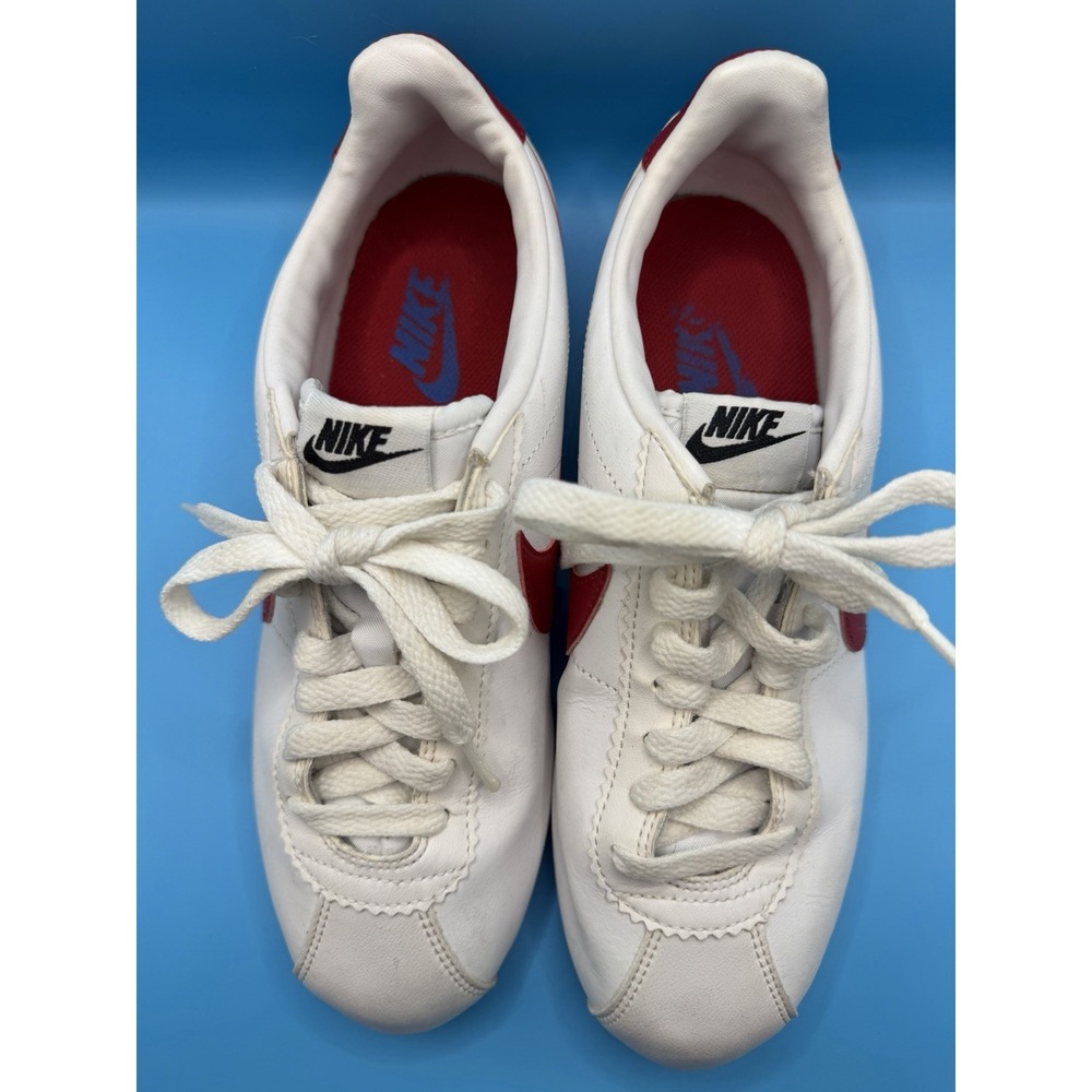 Nike Cortez Forest Gump White Red Blue Women's Size 8 Golf Shoes 807471-103 - Picture 3 of 12